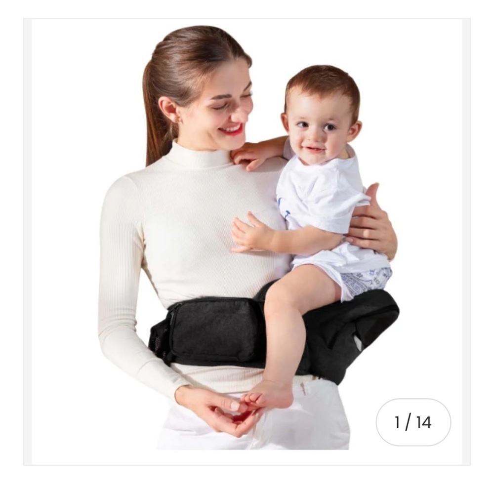 Grownsy Black Men's Waist Bag — Compact Travel & Everyday Belt Bag